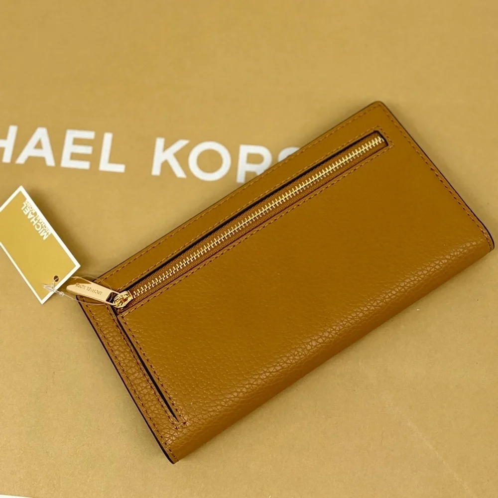 Michael Kors Jet Set Reed Large Bifold Wallet Light Brown
